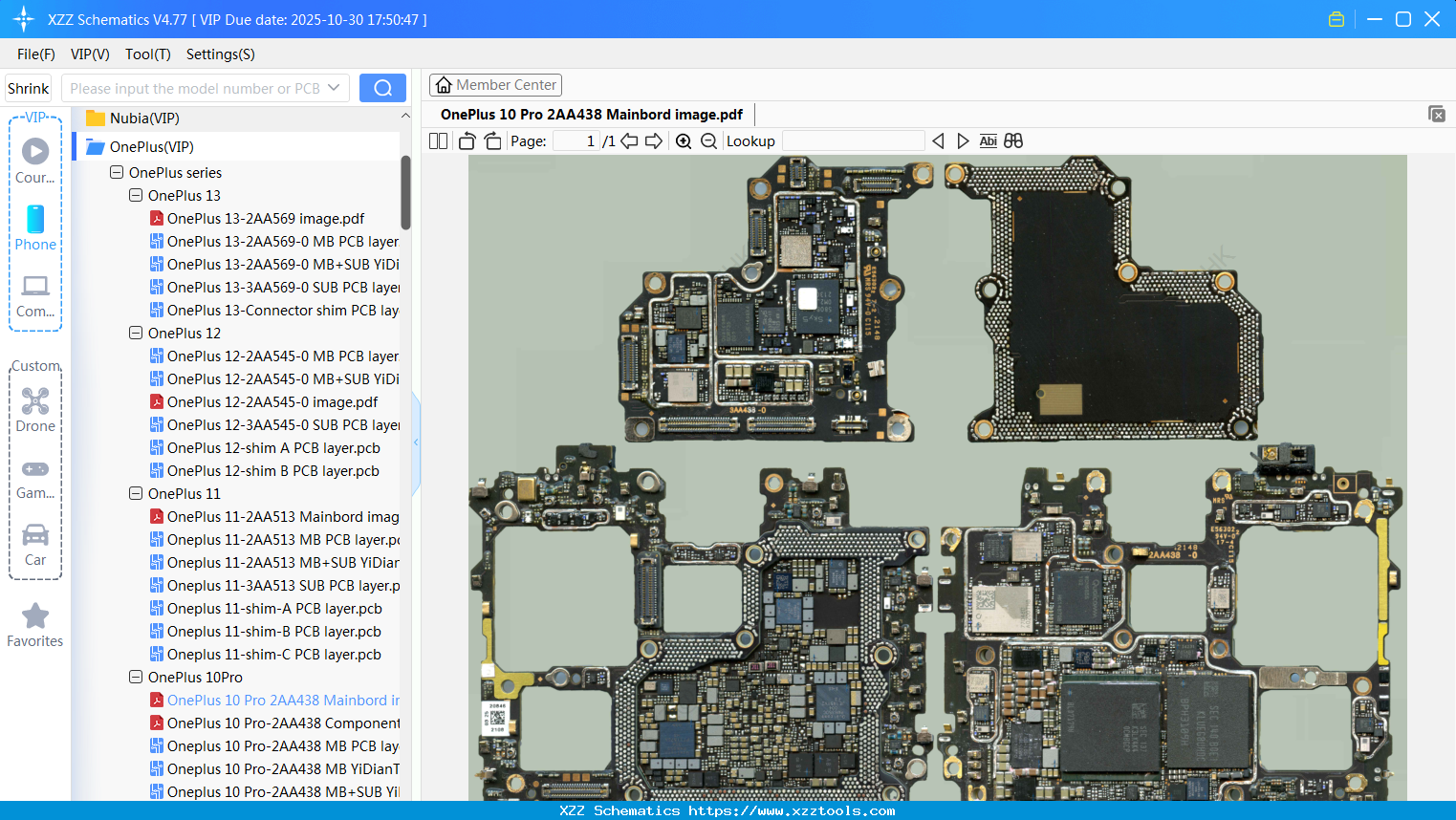 OnePlus 10 Pro 2AA438 Mainbord Image